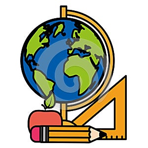 back to school flat desing