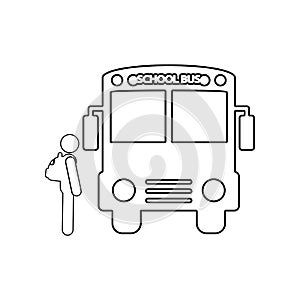 back to school icon. Element of back to school for mobile concept and web apps icon. Outline, thin line icon for website design