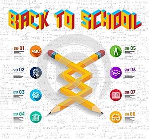 Back to school infographic design