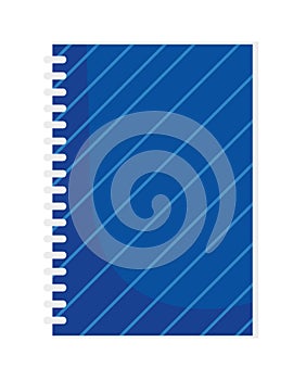Back to school notepad with spiral supply stationery