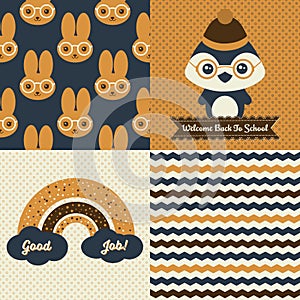 Back to school patterns and posters