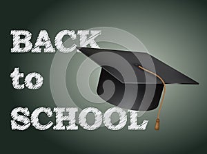 Back to school poster cap