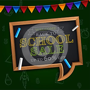 Back to school poster with doodles