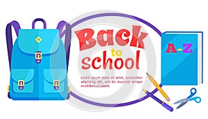 Back to School Poster Rucksack and Accessory Set