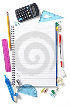 Back to School pupils note pad and stationary