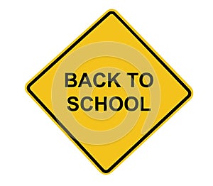 Back to School Road Sign