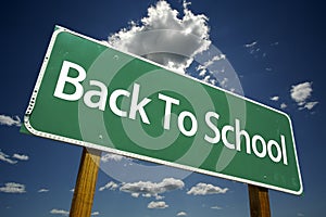 Back to School Road Sign