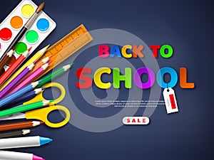 Back to school sale poster