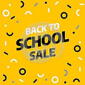 Back to school Sale template design