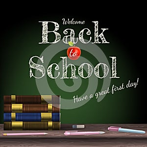 Back to school, school books. EPS 10