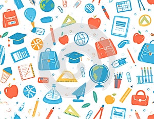 Back to School Seamless Pattern