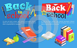 Back to School Collection of Posters with Text