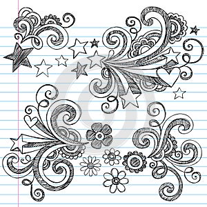 Back to School Sketchy Doodles Vector Set