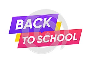 Back to School Speech bubble template illustration vector design