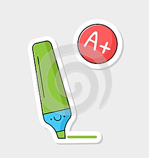 Back to school sticker