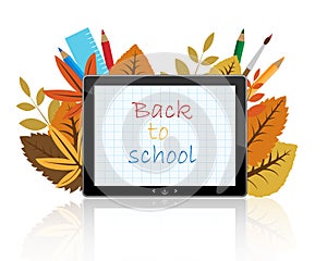 Back to school on tablet