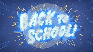 Back to School Text with Colorful Smoke Effects