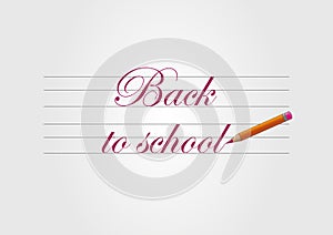 Back to school text typeface warp