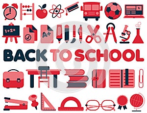 Back to School - Vector Icons
