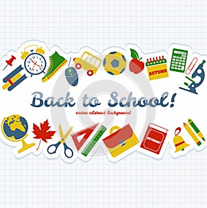 Back to school! Vector Illustration.