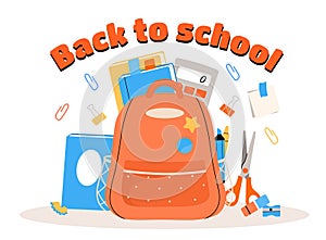 Back to school vector poster