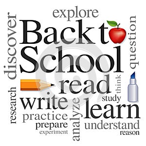 Back to School Word Cloud