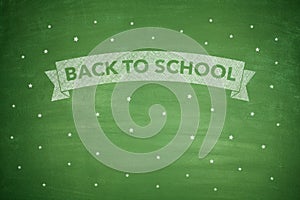 Back to shool on blacboard