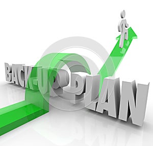 Back Up Plan Running Person Contingency Change Adapt photo