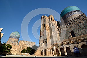 Back view of Bibi-Khanym mosque. Samarkand. Uzbekistan