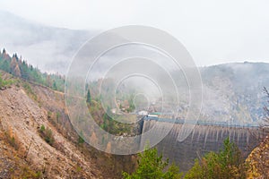 Back view of the body of vajont dam photo