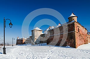 Back view of Citadel of Brasov, Romania