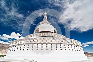 Back view of Shanti Stupa