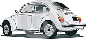 Back view of a vw beetle photo