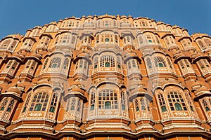 Back windows of Hawa Mahal built in 1799 by Maharaja Sawai Pratap Singh, Jaipur