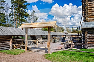 The back yard of the peasant house.