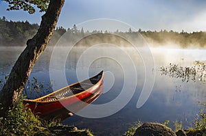 Backcountry canoe photo