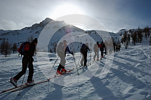 Backcountry ski touring