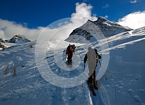 Backcountry ski touring photo