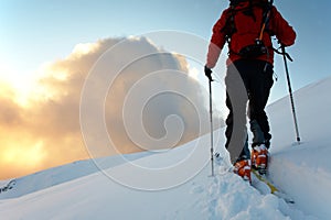 Backcountry skier