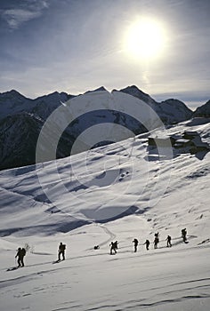 BACKCOUNTRY skiers photo