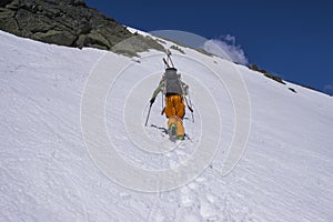 Backcountry Skiing Tuckerman's Ravine Mount Washington, New Hamp