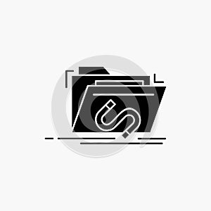 Backdoor, exploit, file, internet, software Glyph Icon. Vector isolated illustration