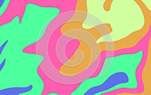 backdrop with circular arc. Brand new colorful illustration with bent lines. Pattern for commercials, ads