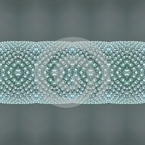 abstract design with small glass pieces and light in blue color, background and texture