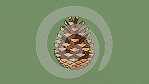 And the backdrop emphasizes the natural texture and structure of the cone