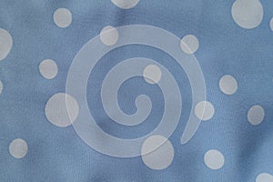 Backdrop - light blue rayon with polka dot pattern