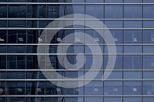 backdrop of modern glass window building