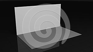 Backdrop 2x4 meters. 3d rendering mockup. Template for your design photo