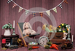 Backdrops for photo studio with Easter holiday theme