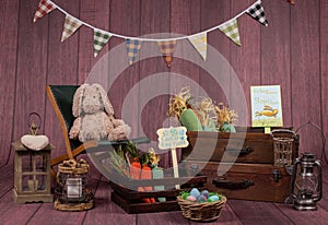 Backdrops for photo studio with Easter holiday theme